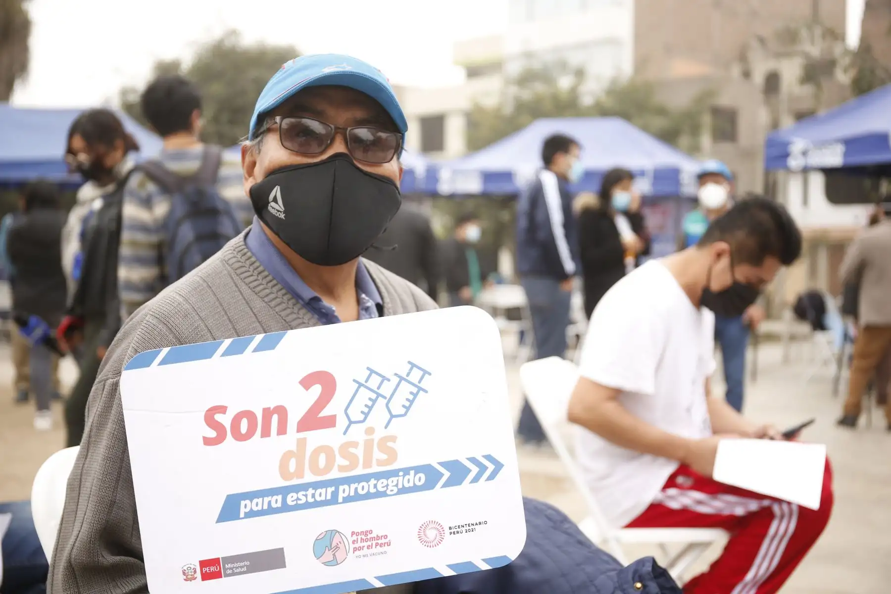 Viceministro  de Prestaciones y Aseguramiento en Salud, Bernardo  Ostos, supervisa campaña de Salud en San Juan de Lurigancho. Foto: Minsa