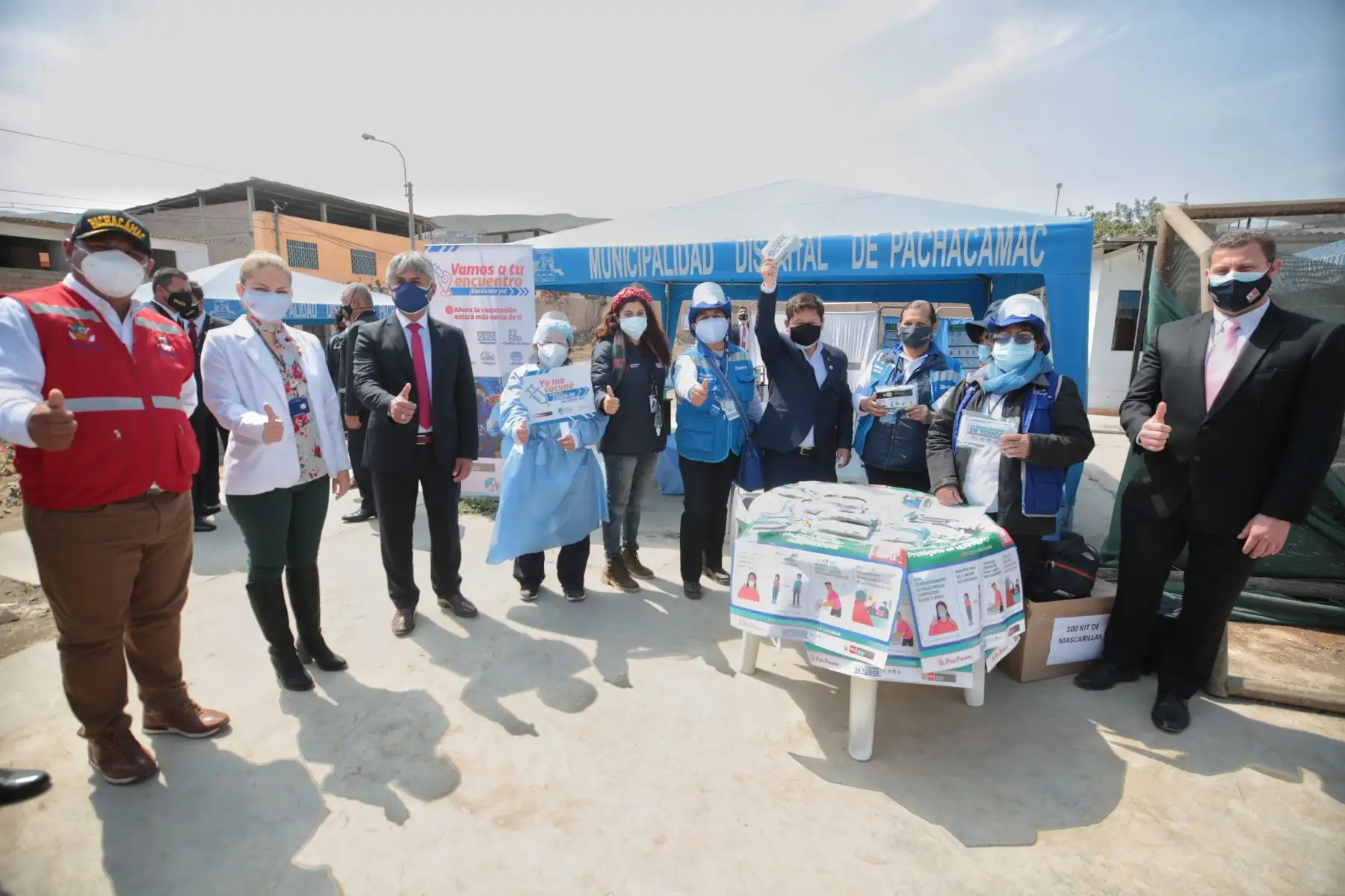 El presidente del Consejo de Ministros, Guido Bellido , junto a autoridades del Ejecutivo y gobierno local, inaugura nueva planta de oxígeno medicinal en Villa María del Triunfo.
Foto: PCM