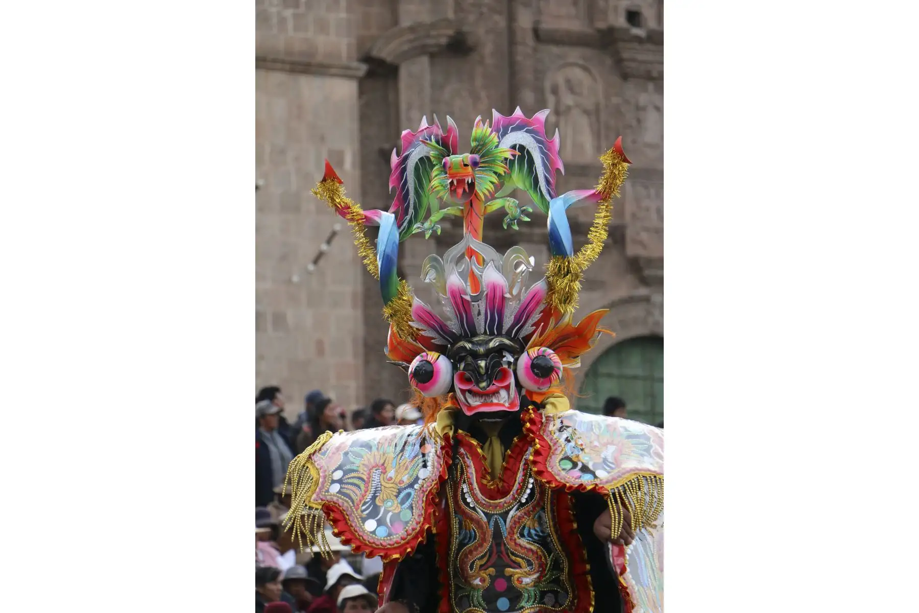 Con el fin de reconocer su trascendencia entre las expresiones artísticas y tradicionales, el Ministerio de Cultura declaró la danza Diablada Puneña como Patrimonio Cultural de la Nación, considerando la importancia que esta expresión ocupa en la identidad festiva y religiosa de la población de Puno. Foto: ANDINA/Archivo