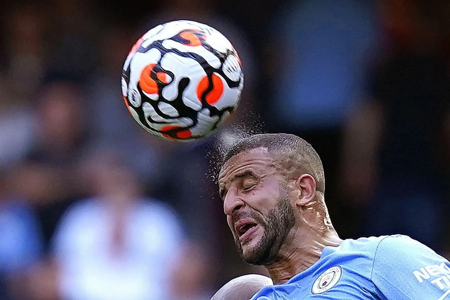 Kyle Walker del Manchester City en acción durante el partido de la Premier League. Foto: EFE