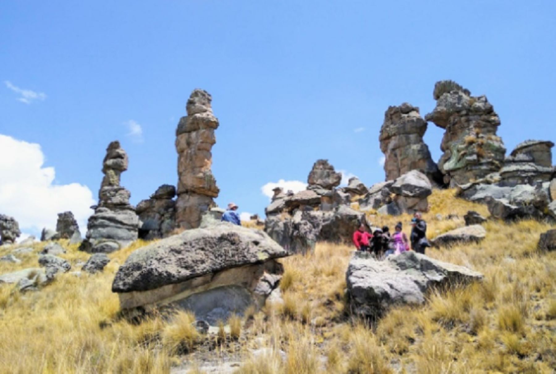 Bosque de Piedras de San Blas, en el distrito de Ondores, región Junín, un atractivo turístico que promocionan sus autoridades locales.