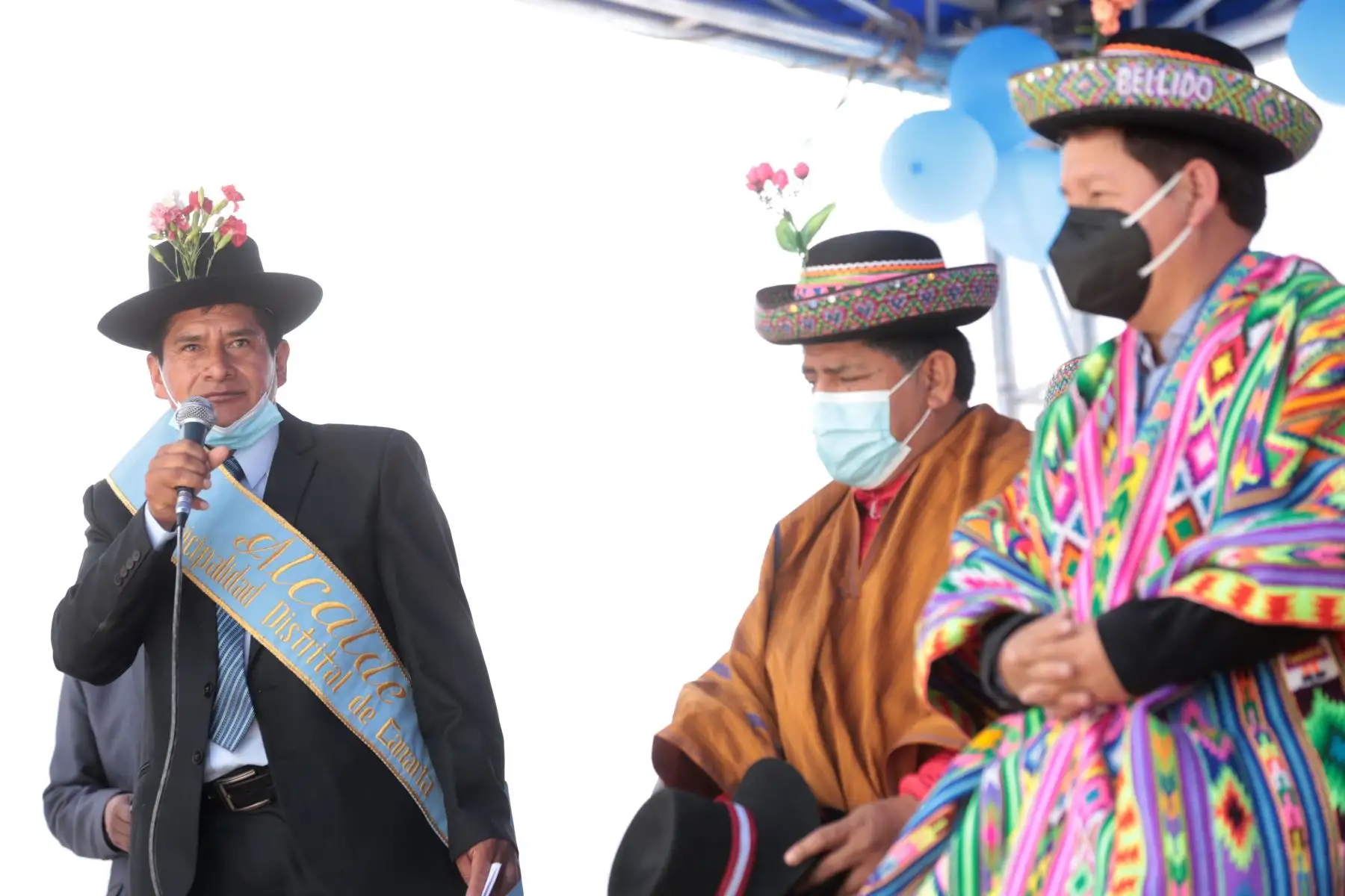 El presidente del Consejo de Ministros, Guido Bellido, participa en el espacio de diálogo para el desarrollo del distrito de Canaria en la región Ayacucho. Foto: ANDINA/PCM