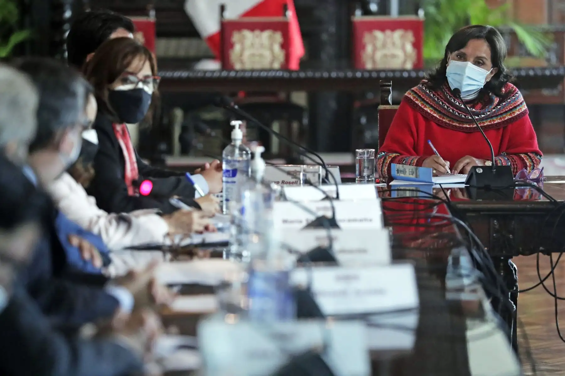 La vicepresidenta Dina Boluarte se reunió con los operadores aerocomerciales y turísticos. Foto: ANDINA/Prensa Presidencia