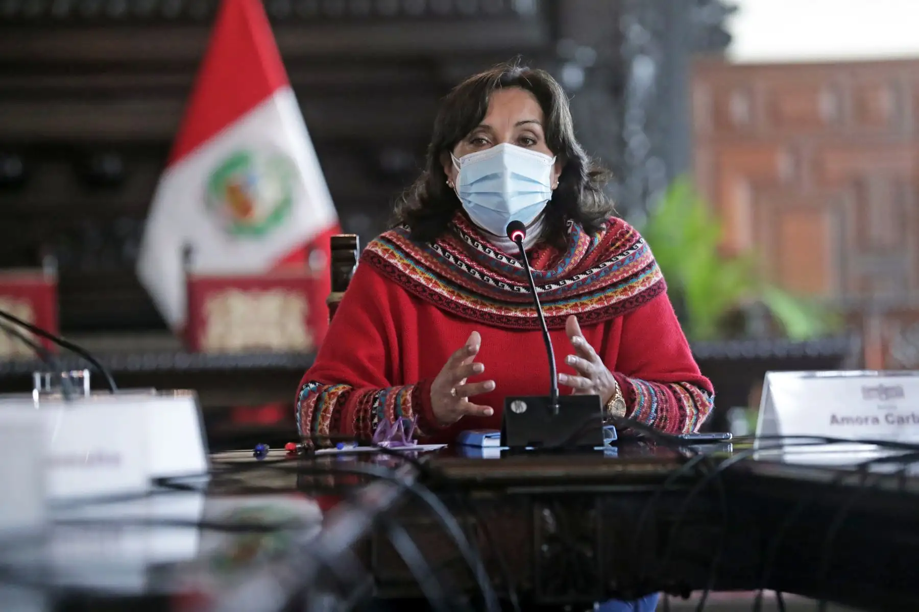 La vicepresidenta Dina Boluarte se reunió con los operadores aerocomerciales y turísticos. Foto: ANDINA/Prensa Presidencia
