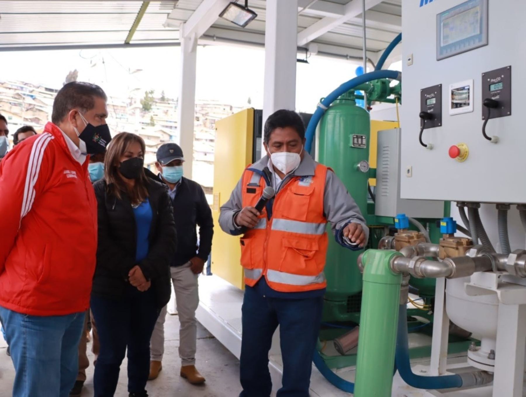 El Gobierno Regional de La Libertad inauguró la segunda planta de oxígeno medicinal en el distrito de Quiruvilca, provincia de Santiago de Chuco, que ayudará a fortalecer lucha contra el covid-19. ANDINA/Difusión