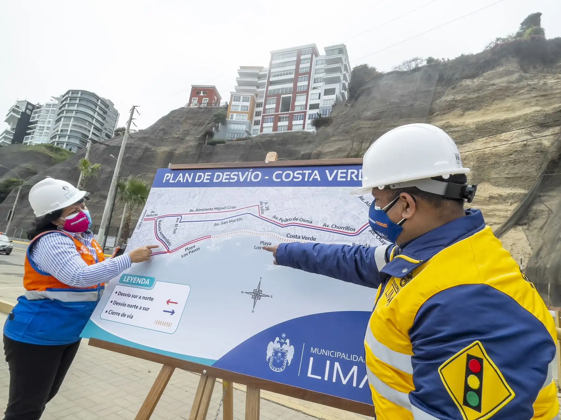La Municipalidad Metropolitana de Lima presenta plan de desvío por cierre de la Costa Verde. Foto: MML