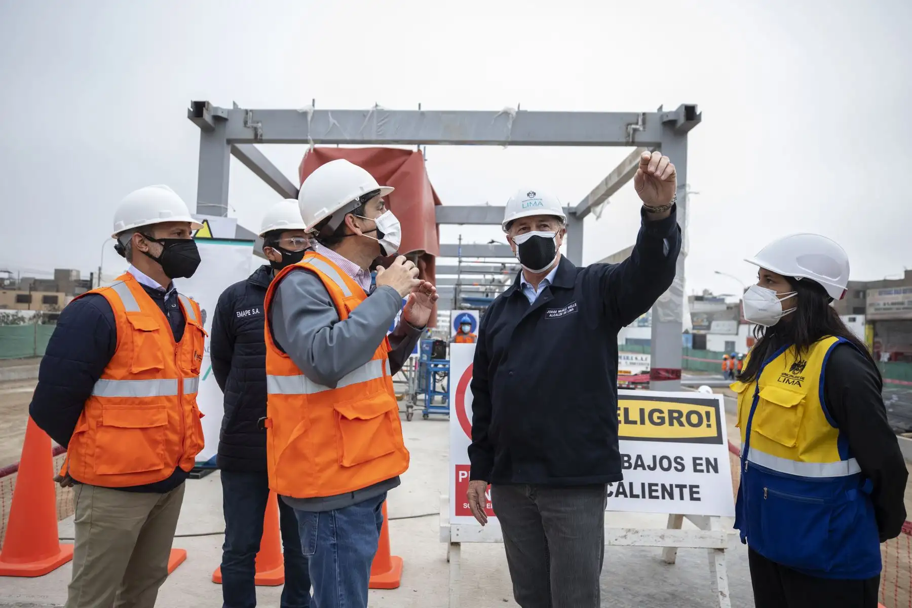 Alcalde de Lima, Jorge Muñoz, supervisa obras. Foto: ANDINA/difusión.