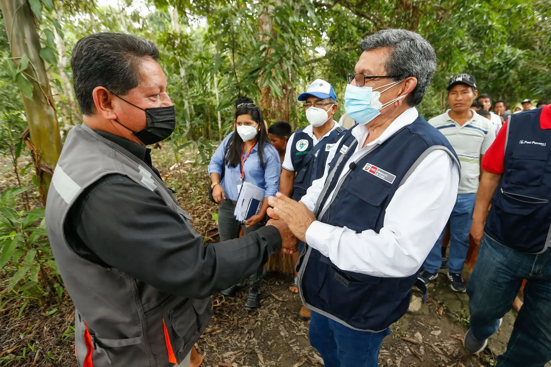 El ministro de Salud, Hernando Cevallos, visita Loreto para supervisar vacunación contra la Covid-19. Foto: ANDINA/ MINSA