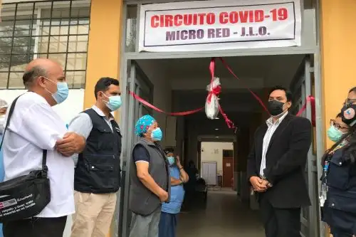 Comenzó a funcionar el Circuito Covid-19 del centro de salud José Leonardo Ortiz. Foto: ANDINA/Difusión