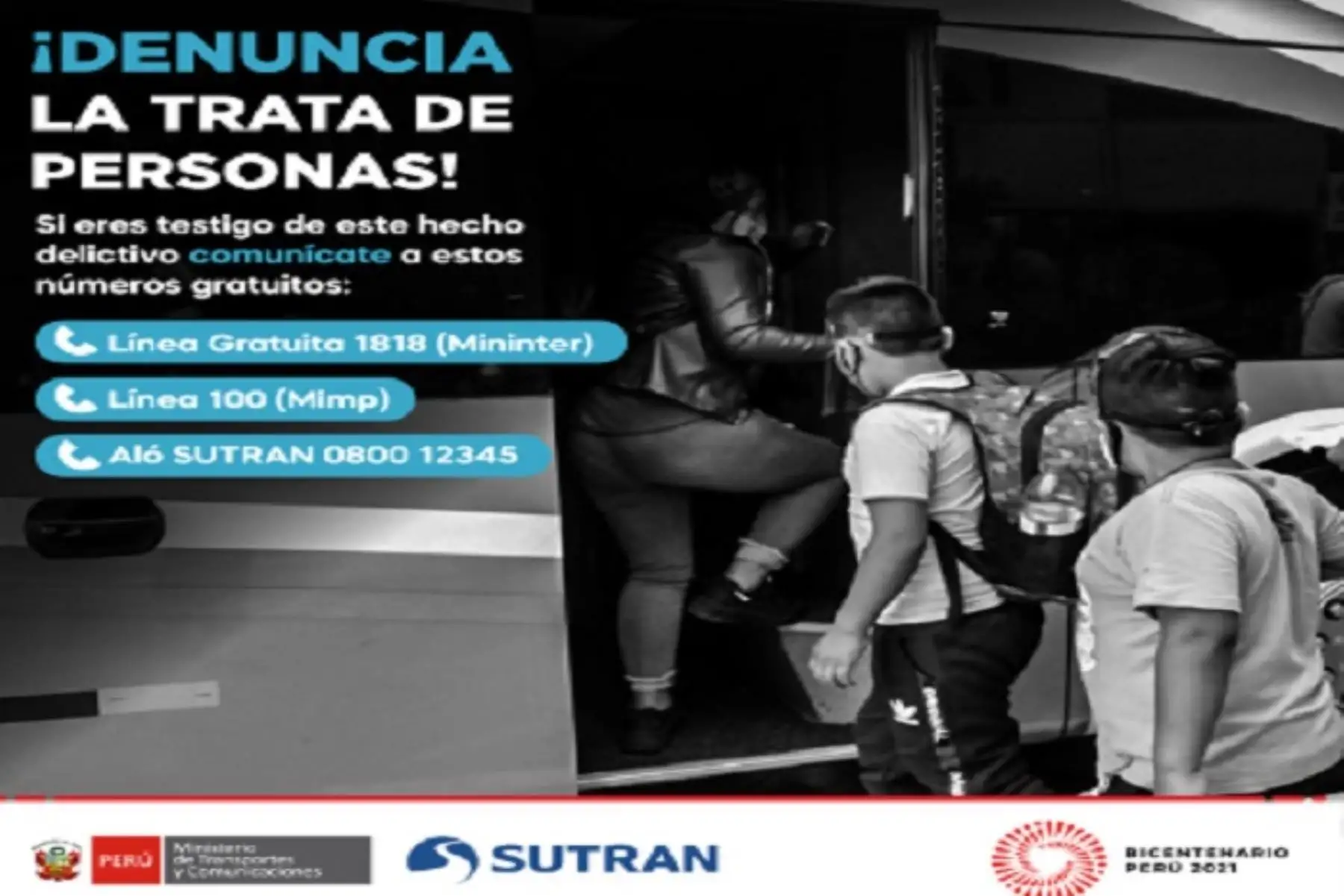 Los menores de edad que cuenten con boleto de viaje deben estar registrados en el manifiesto de pasajeros.