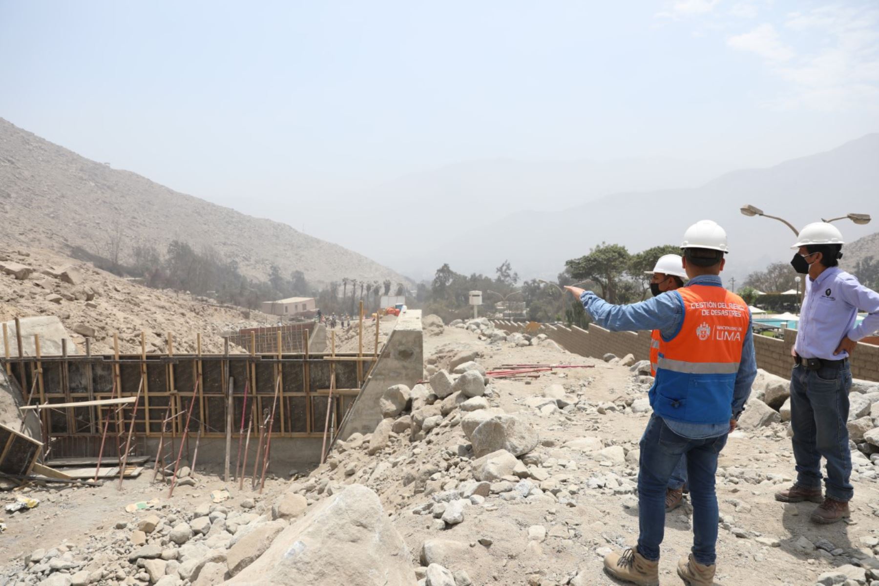 Municipalidad de Lima construye dos diques en Chaclacayo. Foto: DINA/Difusión