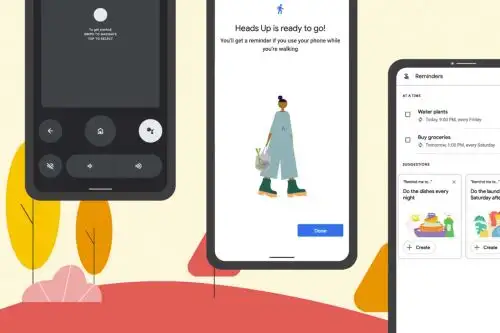 Con la función Heads Up puedes recibir recordatorios para que no olvides mirar por dónde vas y te mantengas alerta cuando caminas y usas tu teléfono. Foto: Google