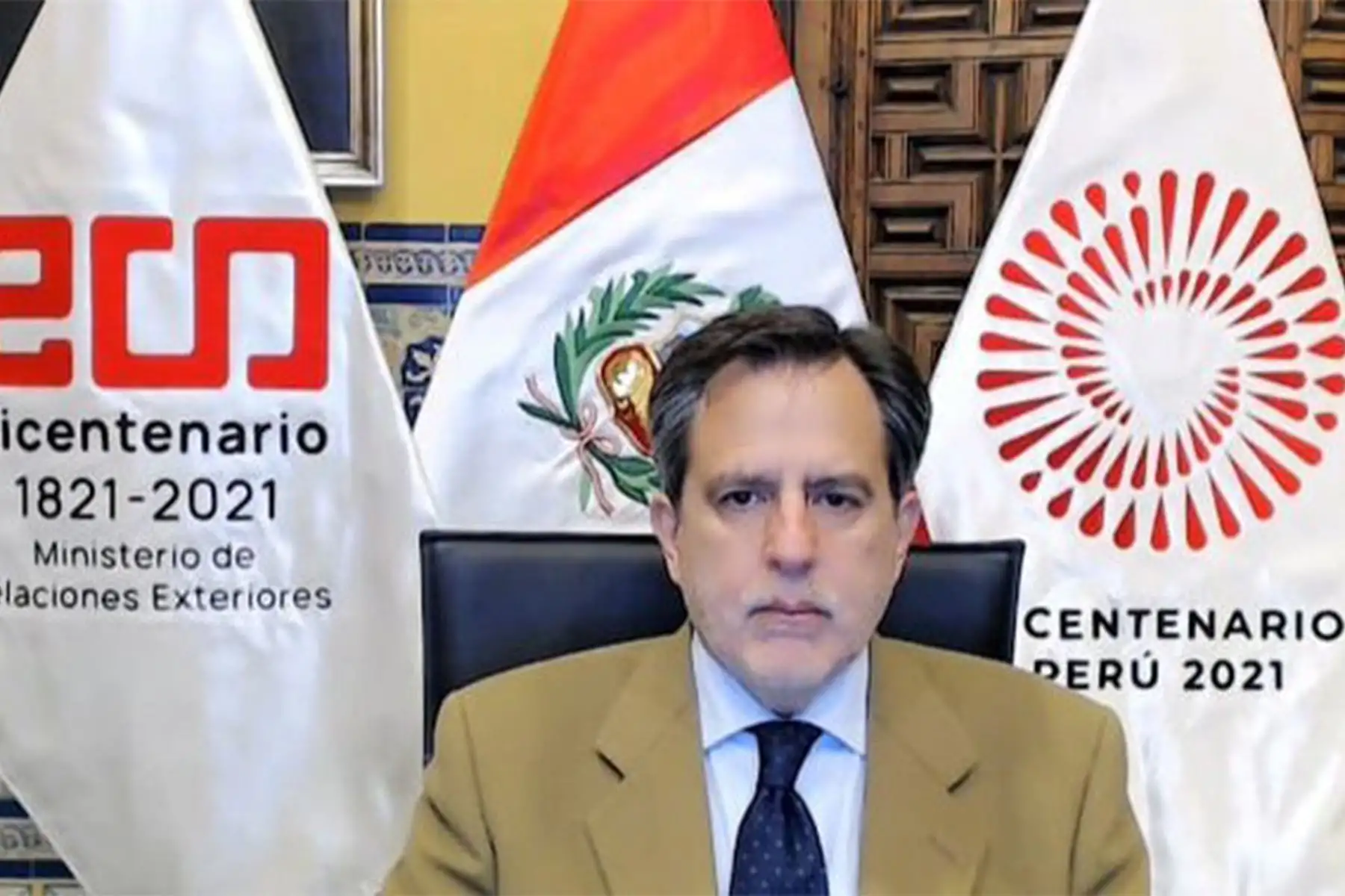 Viceministro de Relaciones Exteriores, Luis Enrique Chávez. Foto: Cancillería.