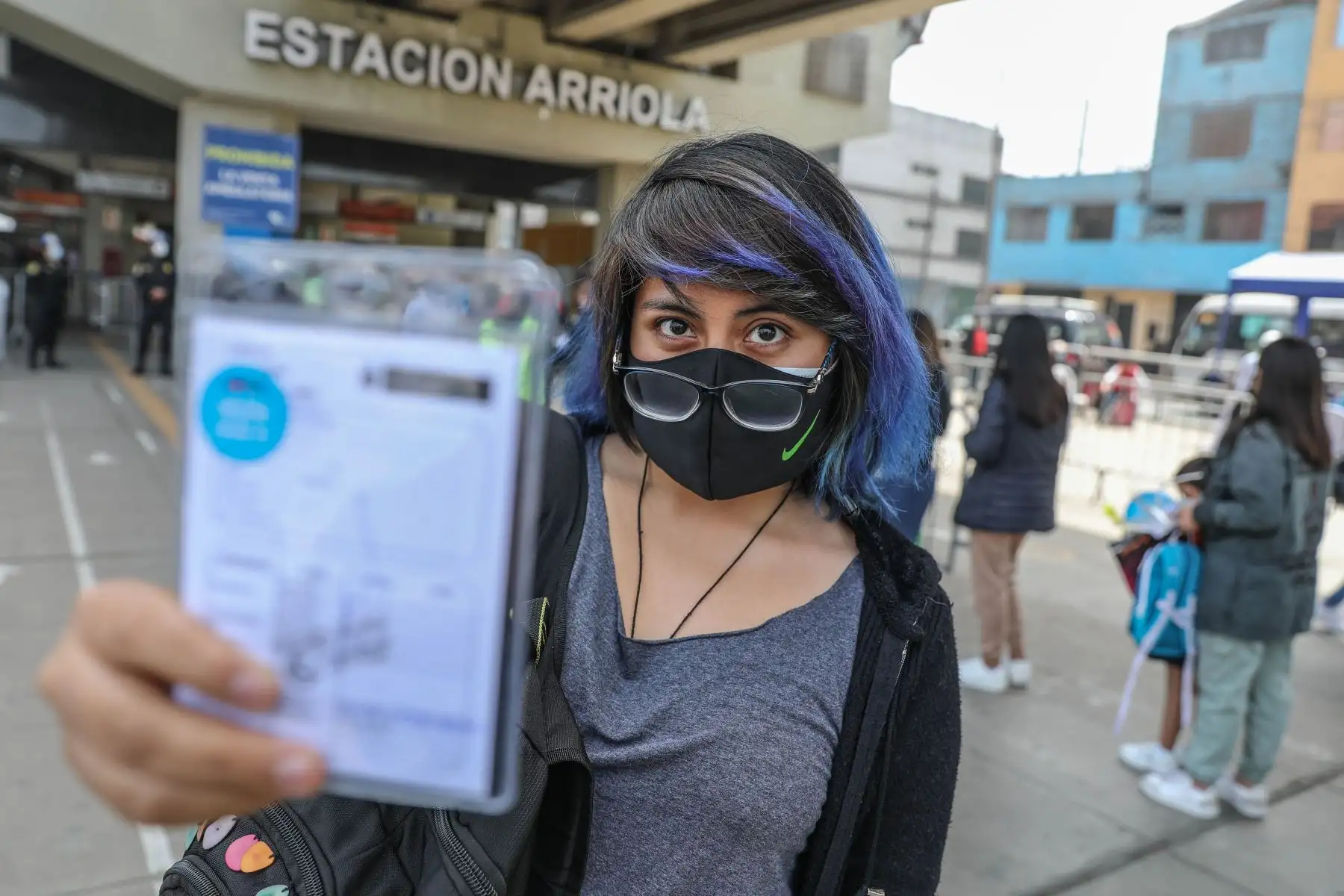 Campaña de vacunación y descarte del Covid-19 del Ministerio de Salud, en la estación Nicolás Arriola del distrito de la Victoria. Foto: ANDINA/ Andrés Valle