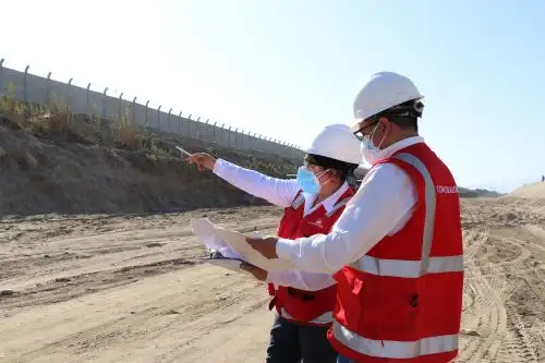 La infraestructura ejecutada tiene como fin proteger a la ciudad de Ica y las zonas agrícolas del riesgo de desbordes e inundaciones. Foto: ANDINA/difusión.