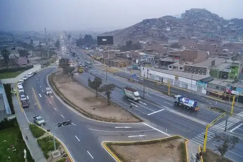Nuevo intercambio vial a nivel mejora la transitabilidad en la Panamericana Norte. ANDINA/Difusión