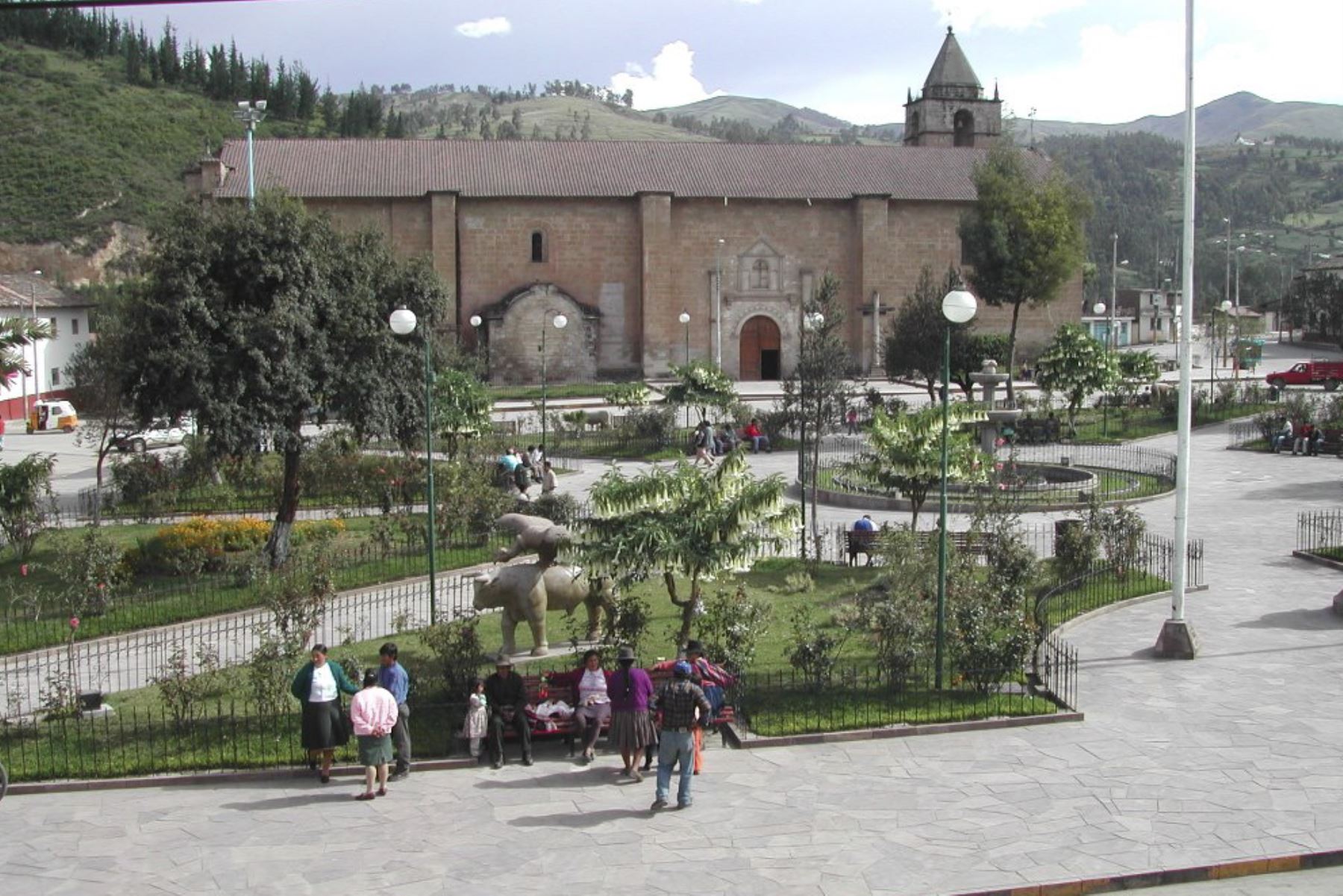 Plaza de Armas de la ciudad de Andahuaylas, región Apurímac. Foto: mapio.net.