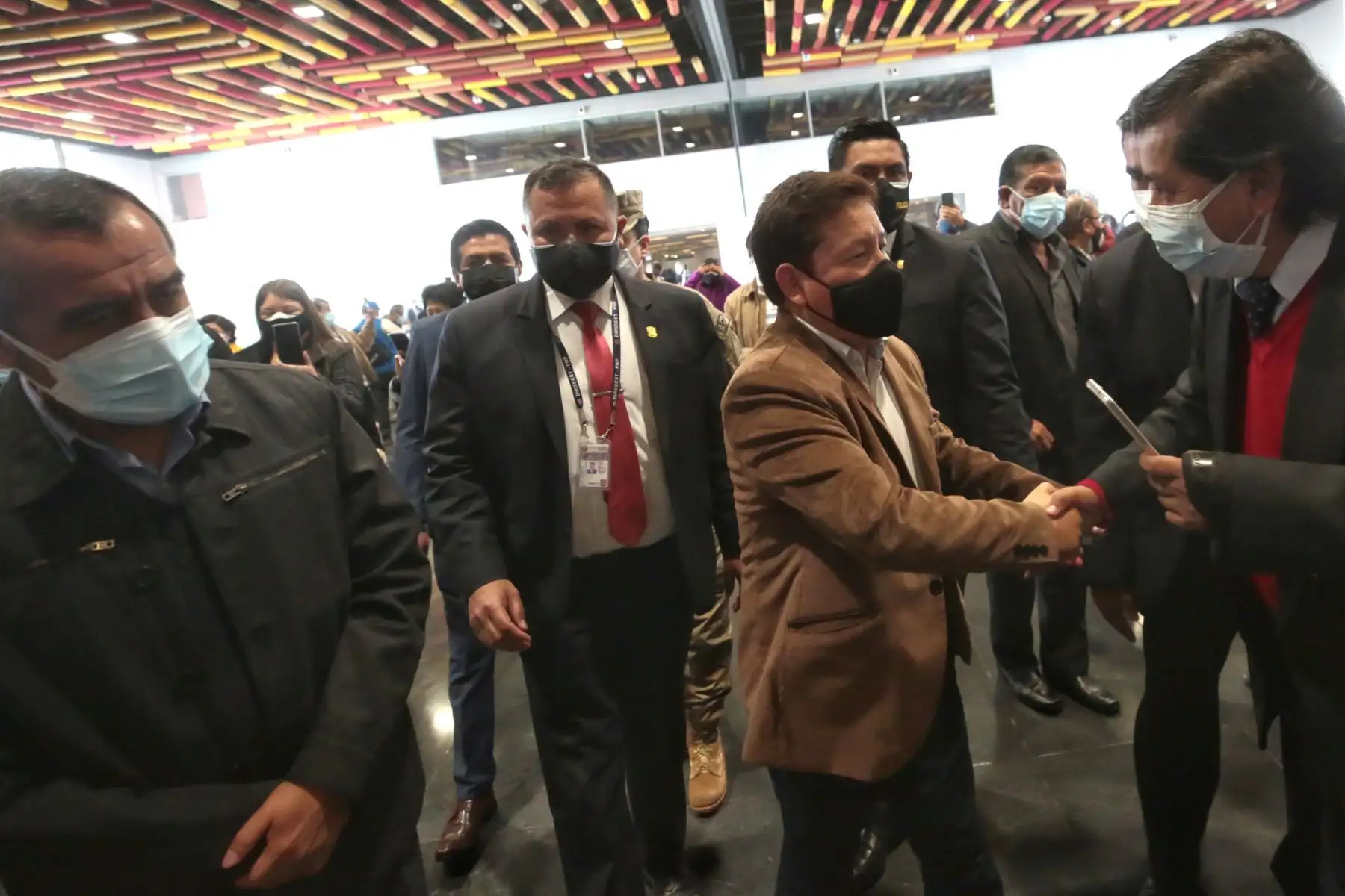 El Presidente del Consejo de Ministros, Guido Bellido, participa de la apertura del Primer Encuentro del Gobierno del Pueblo con las Organizaciones Sindicales", organizado por el Ministerio de Trabajo y Promoción del Empleo de Perú (MTPE). Foto: ANDINA/PCM