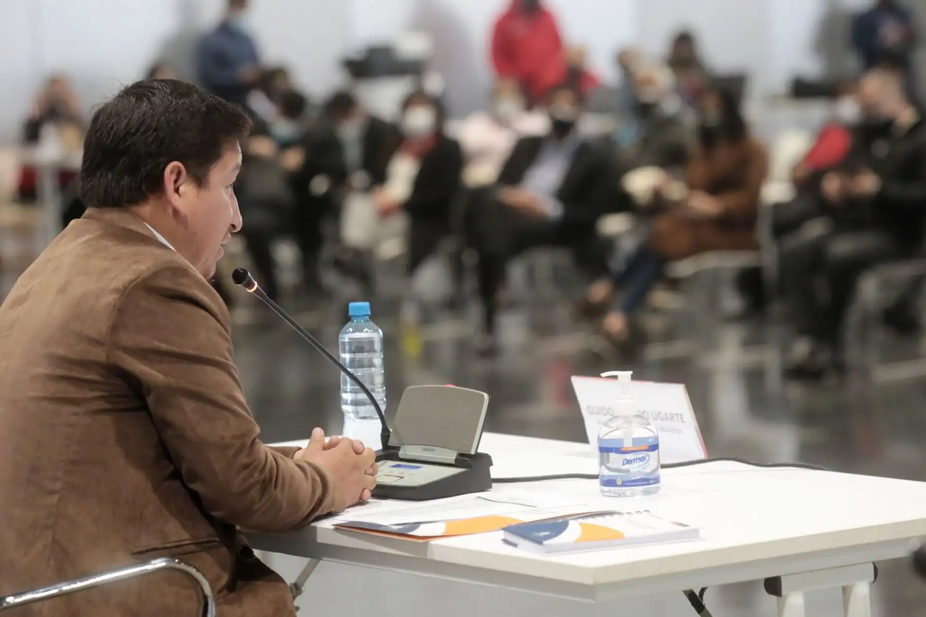 El Presidente del Consejo de Ministros, Guido Bellido, participa de la apertura del Primer Encuentro del Gobierno del Pueblo con las Organizaciones Sindicales", organizado por el Ministerio de Trabajo y Promoción del Empleo de Perú (MTPE). Foto: ANDINA/PCM