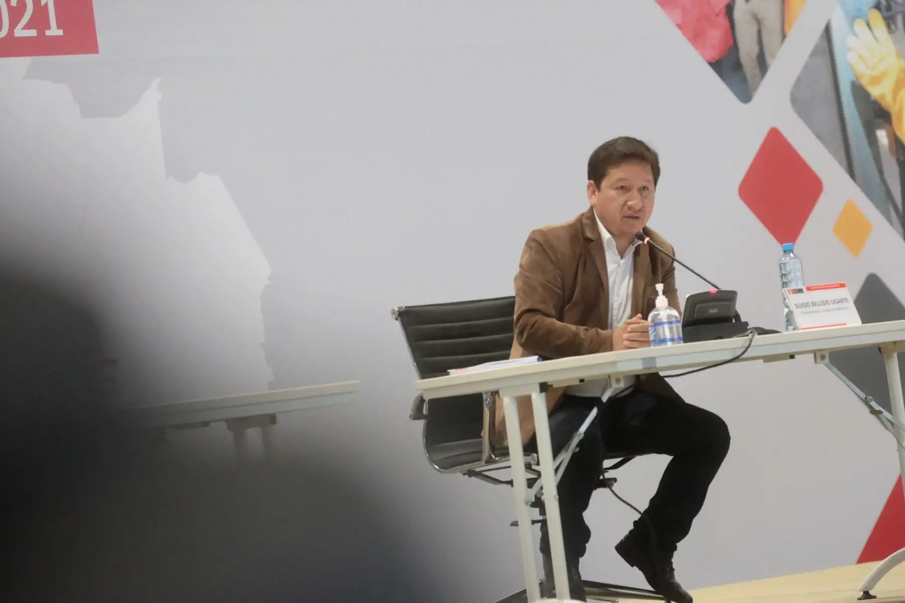 El Presidente del Consejo de Ministros, Guido Bellido, participa de la apertura del Primer Encuentro del Gobierno del Pueblo con las Organizaciones Sindicales", organizado por el Ministerio de Trabajo y Promoción del Empleo de Perú (MTPE). Foto: ANDINA/PCM