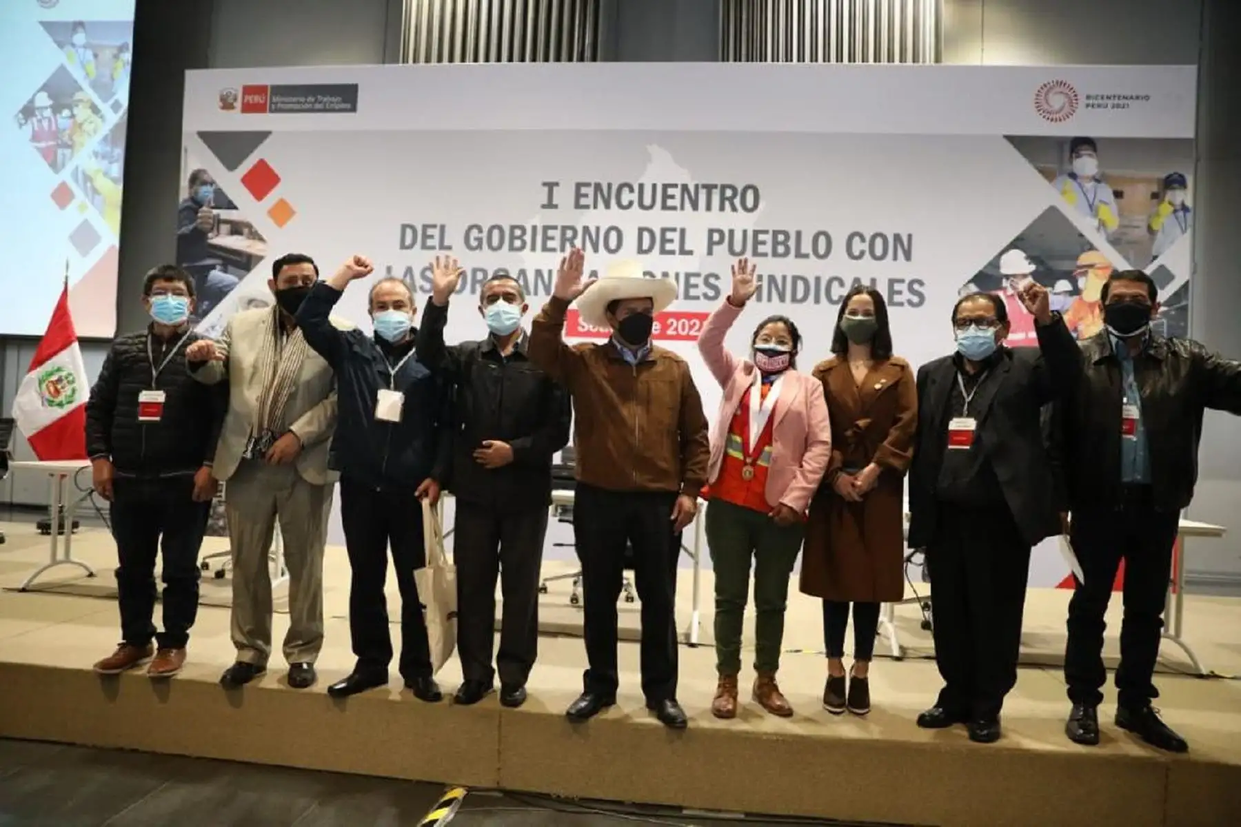 I Encuentro del Gobierno del Pueblo con las Organizaciones Sindicales.