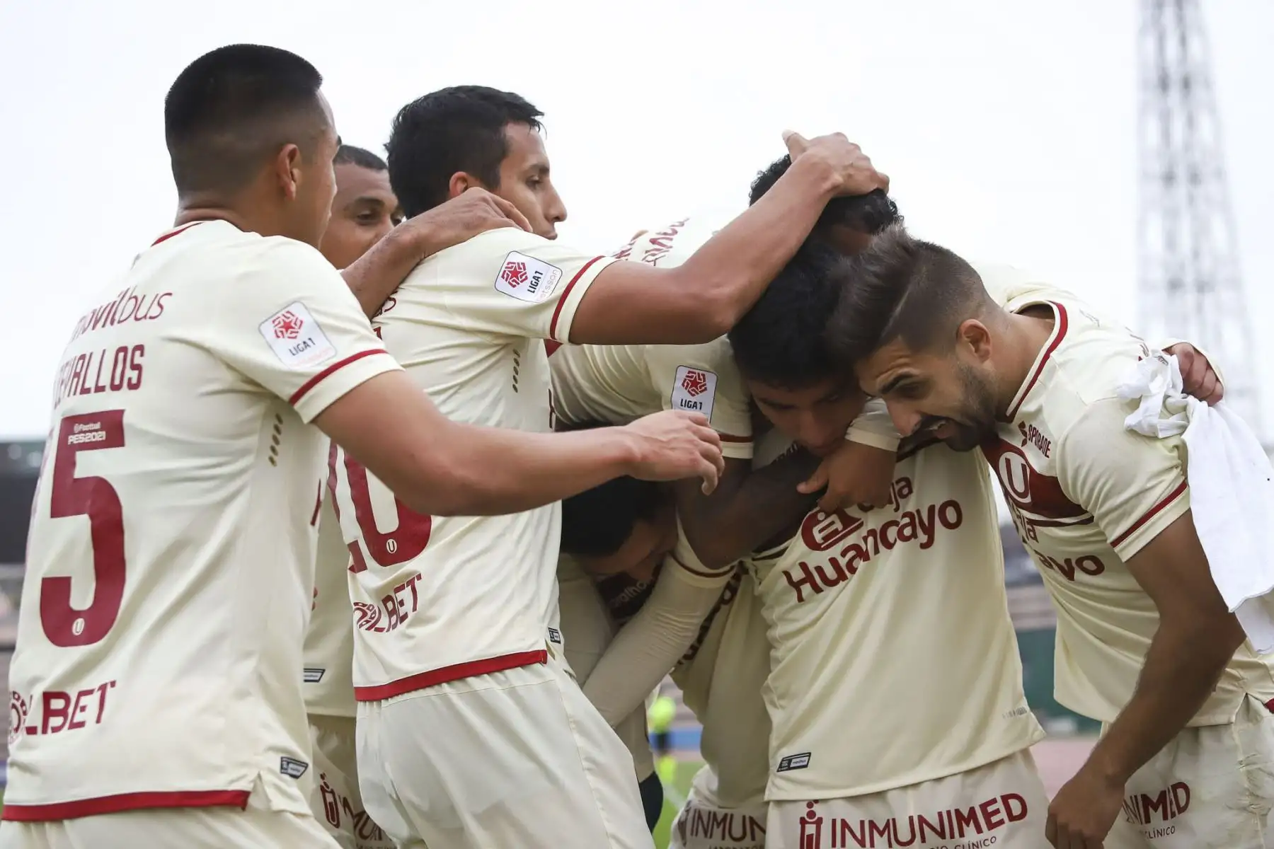 Universitario de Deportes gana 3 a 0 a Sport Huancayo en un partido por la fecha 13 de la Fase 2 de la Liga 1 Profesional. Foto: ANDINA/Liga 1