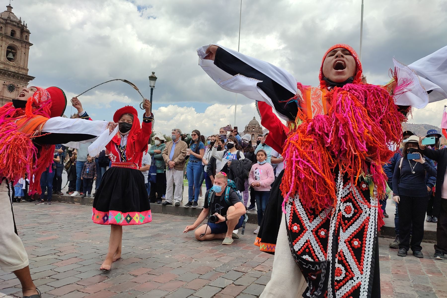 La plaza de Armas del Cusco fue el epicentro de la celebración por el Día Mundial del Turismo. Foto: ANDINA/Cortesía Percy Hurtado