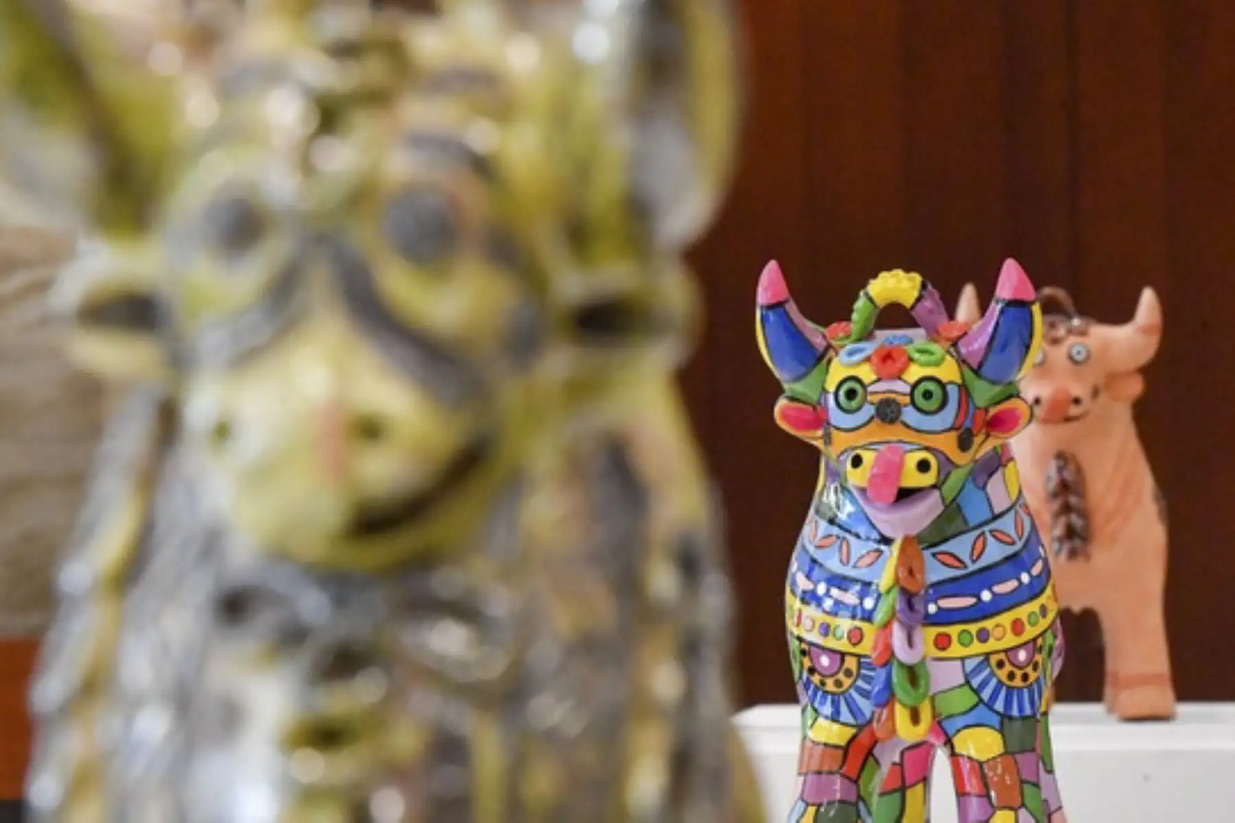 El “Toro de Pucará” es una expresión ancestral propia de la región Puno, que según la cosmovisión andina representa protección, felicidad y fertilidad. ANDINA/ Ministerio de Relaciones Exteriores