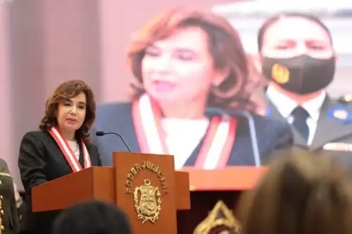 Magistrada Elvia Barrios Alvarado, presidenta del Poder Judicial.