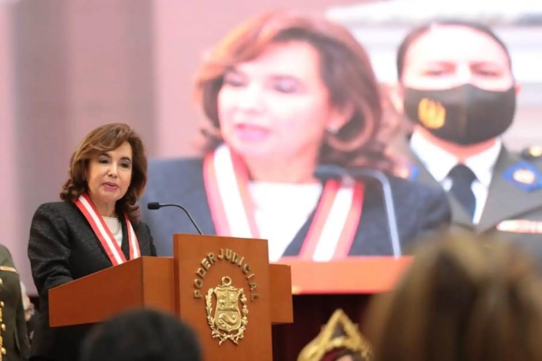 Magistrada Elvia Barrios Alvarado, presidenta del Poder Judicial.