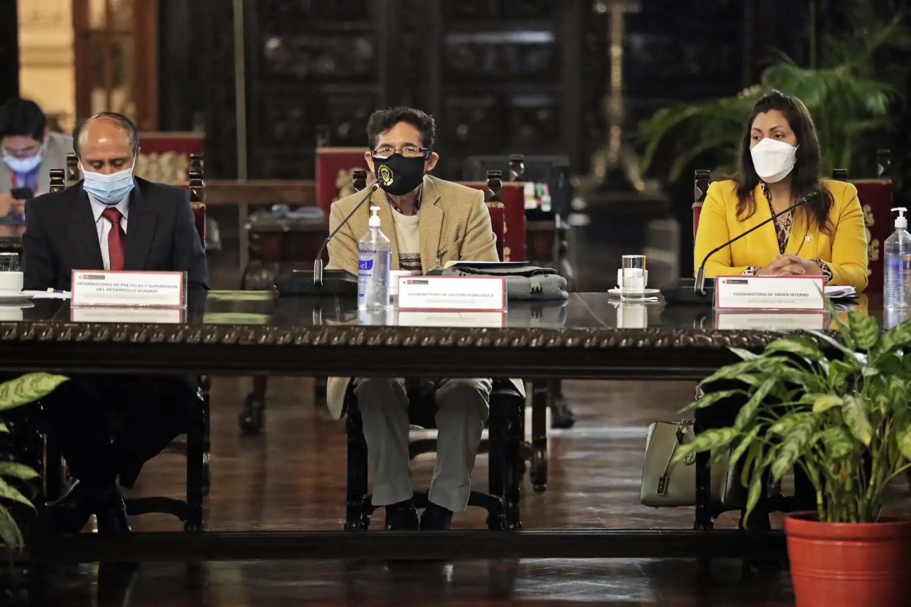 El presidente, Pedro Castillo, sostiene reunión con Viceministros de Estado de las diferentes carteras ministeriales. Foto: ANDINA/Prensa Presidencia