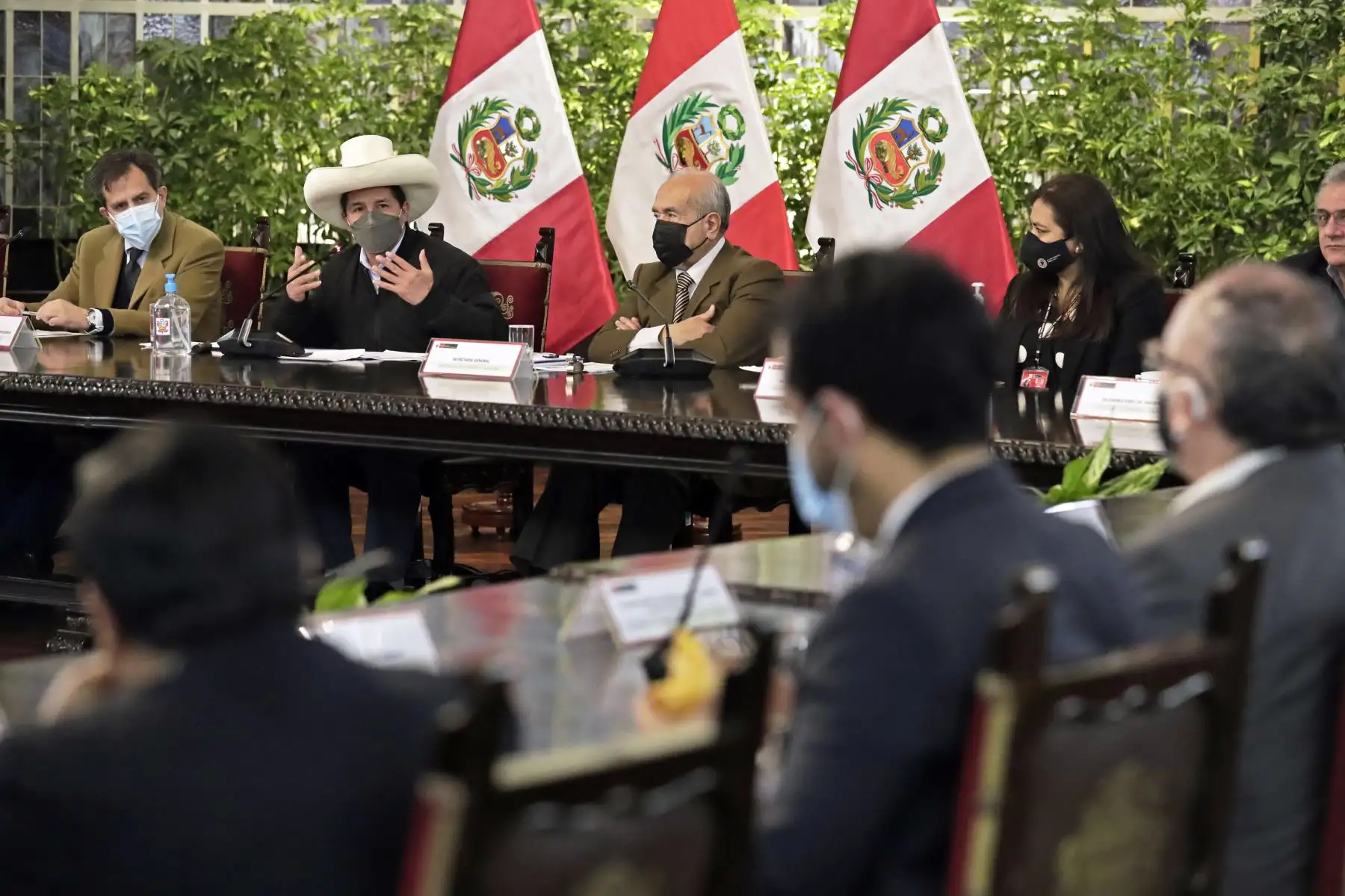 El presidente, Pedro Castillo, sostiene reunión con Viceministros de Estado de las diferentes carteras ministeriales. Foto: ANDINA/Prensa Presidencia