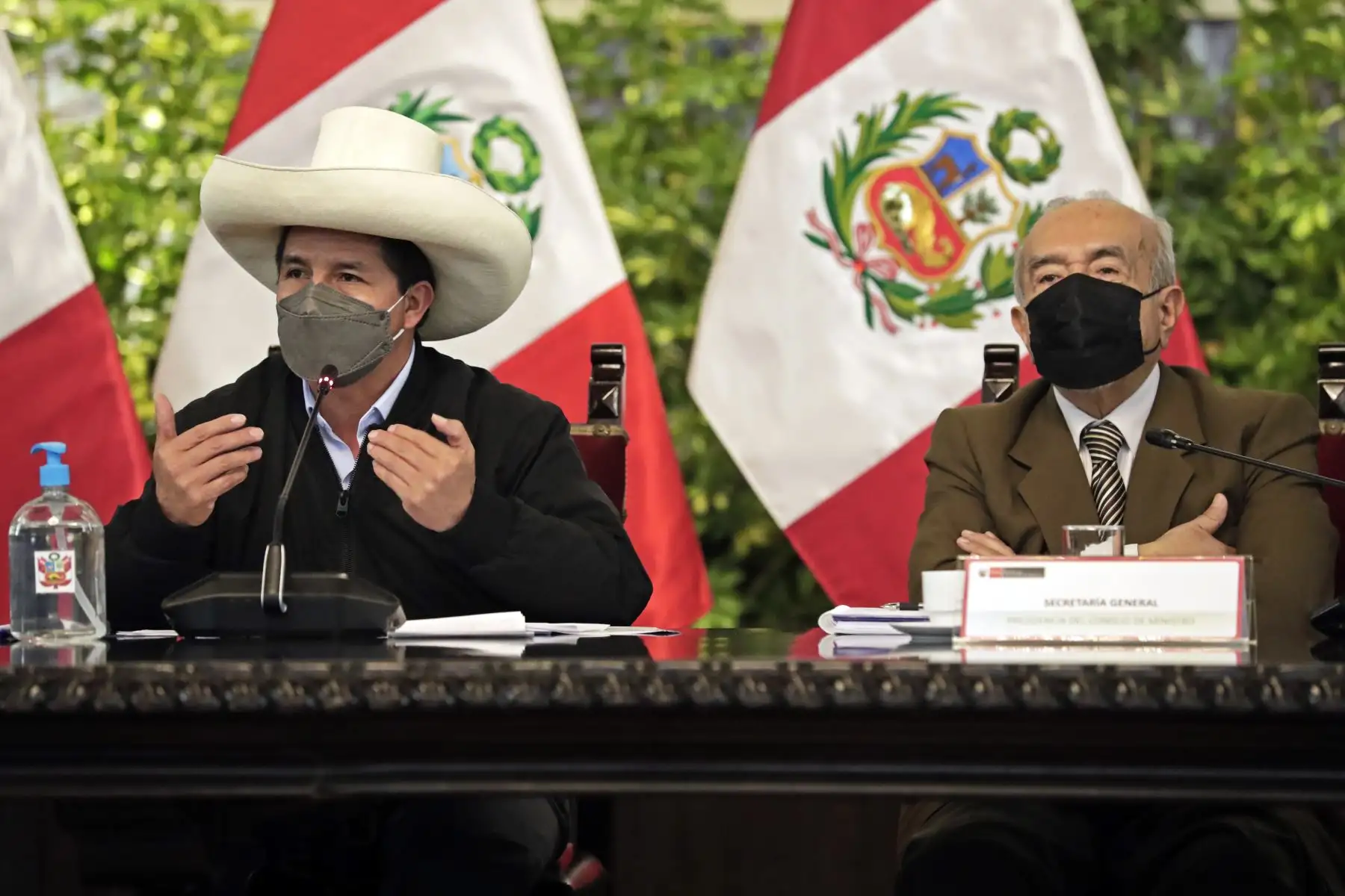 El presidente, Pedro Castillo, sostiene reunión con Viceministros de Estado de las diferentes carteras ministeriales. Foto: ANDINA/Prensa Presidencia