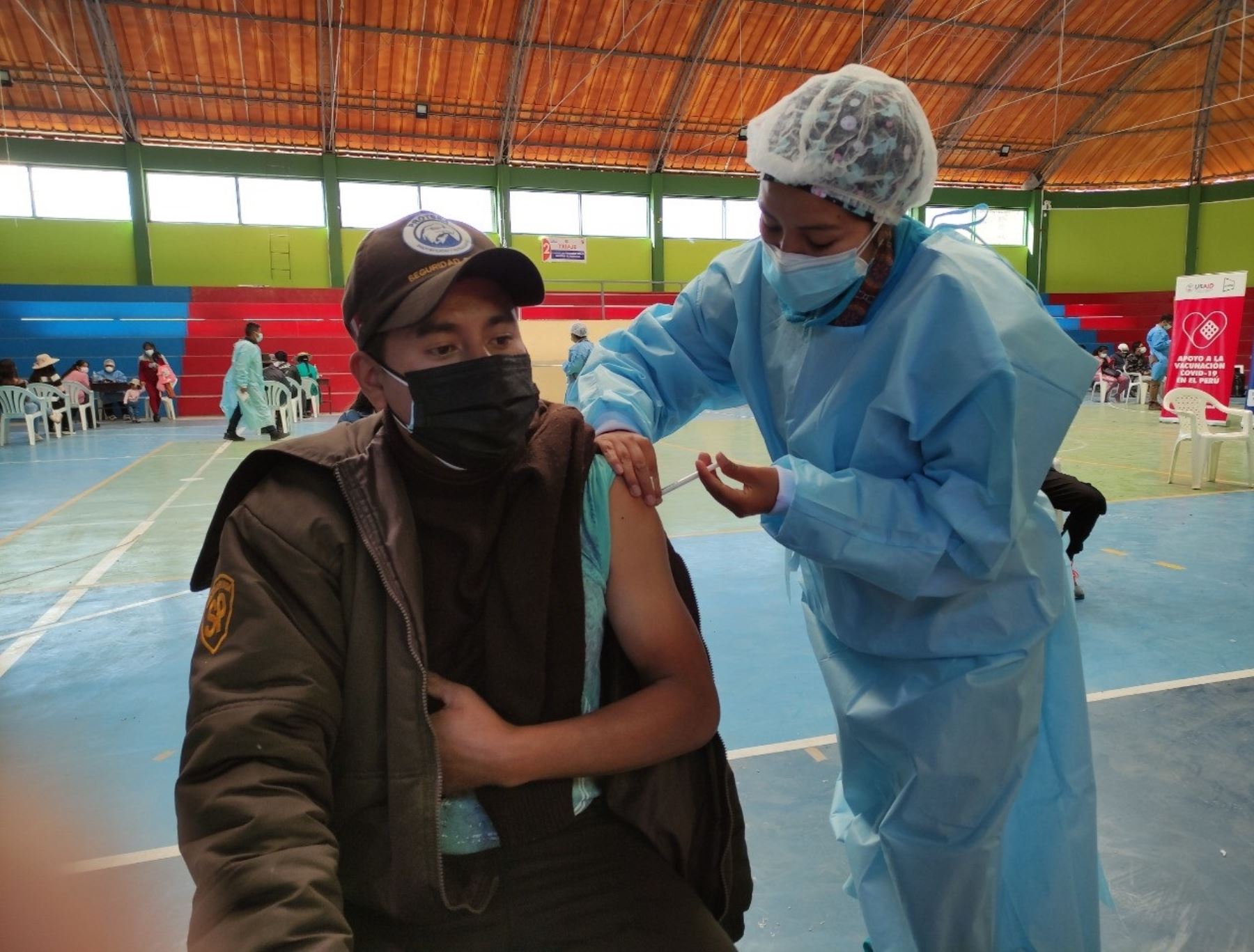 Siete postas médicas de la ciudad de Chimbote, región Áncash, funcionarán como puntos fijos de vacunación contra el covid-19. ANDINA/Difusión