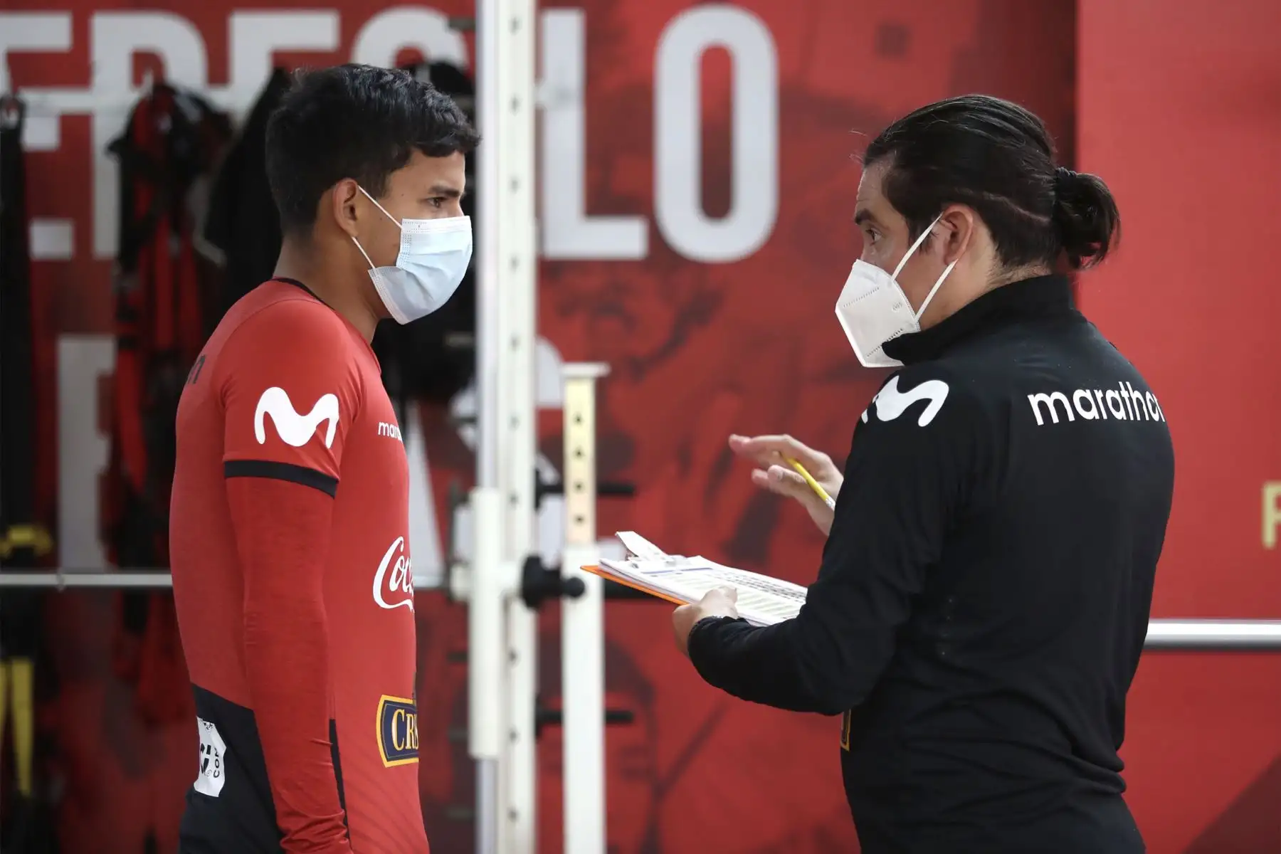 La selección peruana realiza su tercer día de entrenamiento en la Videna , donde continua su operativo para enfrentar a Chile, Bolivia y Argentina durante las eliminatorias Catar 2022. En la imagen En la imagen Jhilmar Lora. 
Foto: Selección Peruana