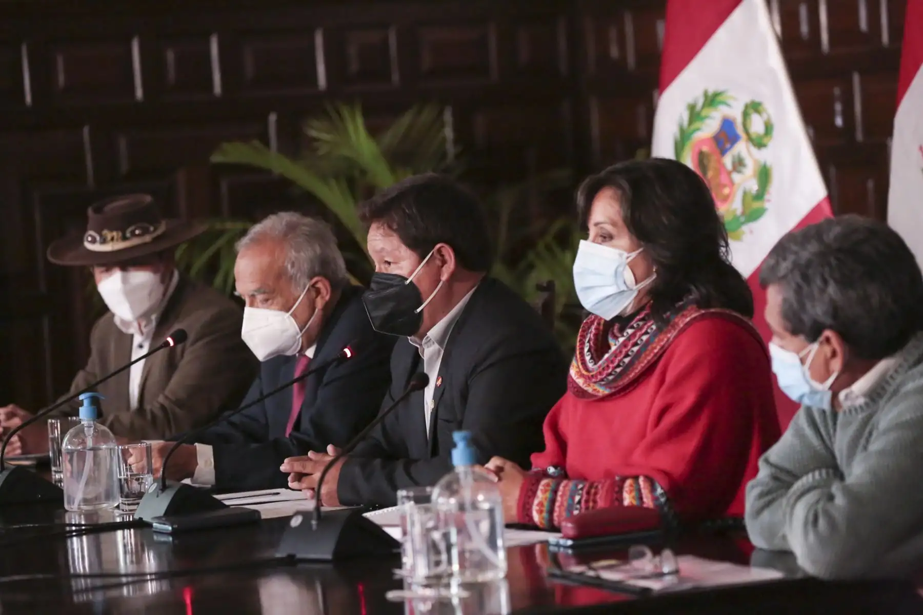 Conferencia de prensa de la Presidencia del Consejo de Ministros. Foto: PCM