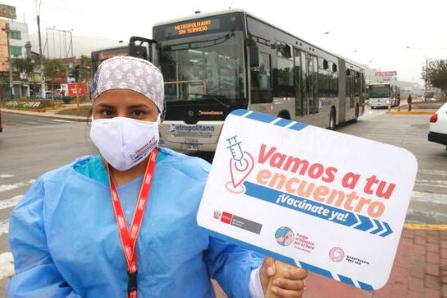 Covid-19: vacunarán en la estación Naranjal del Metropolitano hasta el 15 de octubre. Foto: ANDINA/Difusión.
