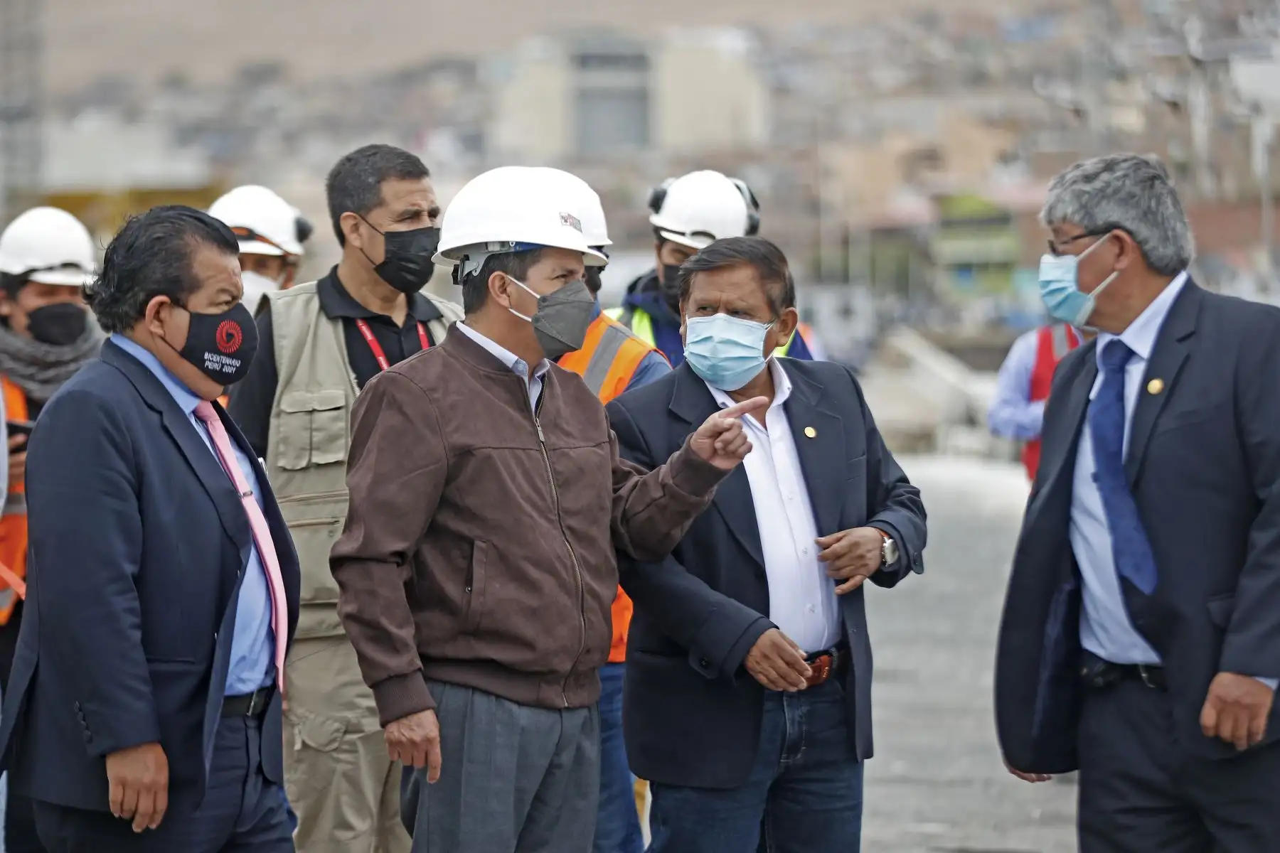 Presidente de la República, Pedro Castillo, supervisó obras de rehabilitación del terminal portuario de Ilo.

Foto:ANDINA/Presidencia