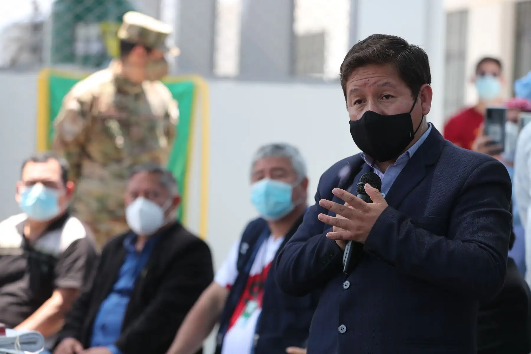 Como parte de su jornada de trabajo en la región de Áncash, el titular de la PCM, Guido Bellido, inauguró una planta de oxígeno en el centro de salud de Santa. Foto: ANDINA/PCM