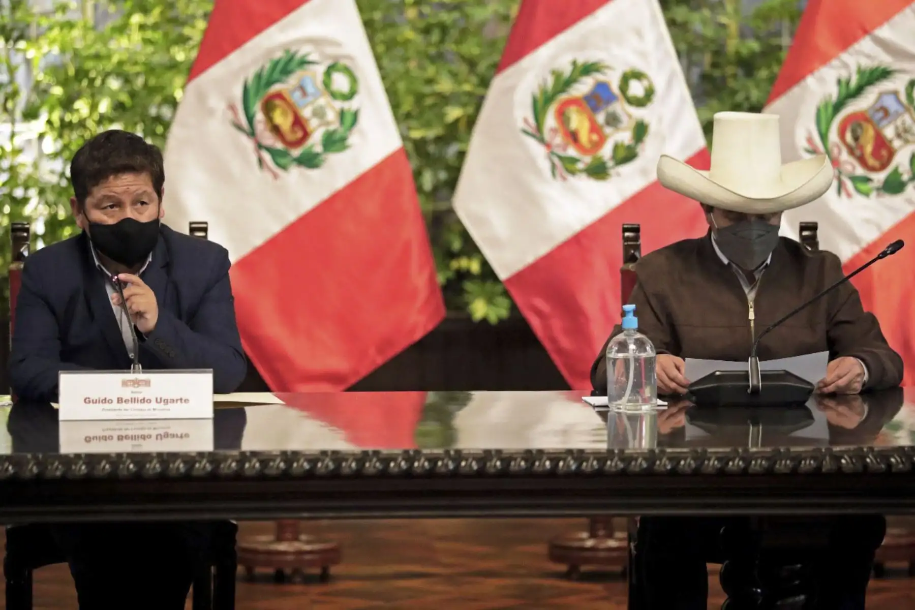 Jefe del Estado, Pedro Castillo, sostuvo reunión con el Consejo de Ministros esta noche en Palacio de Gobierno. Foto: ANDINA/Presidencia Perú