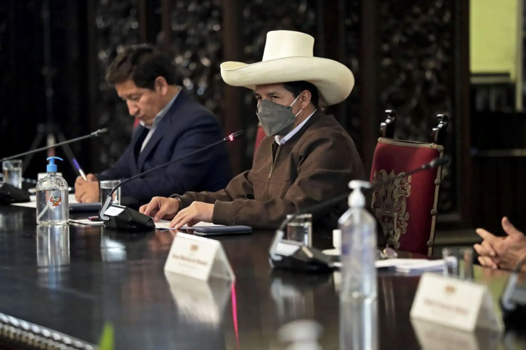 Jefe del Estado, Pedro Castillo, sostuvo reunión con el Consejo de Ministros esta noche en Palacio de Gobierno. Foto: ANDINA/Presidencia Perú