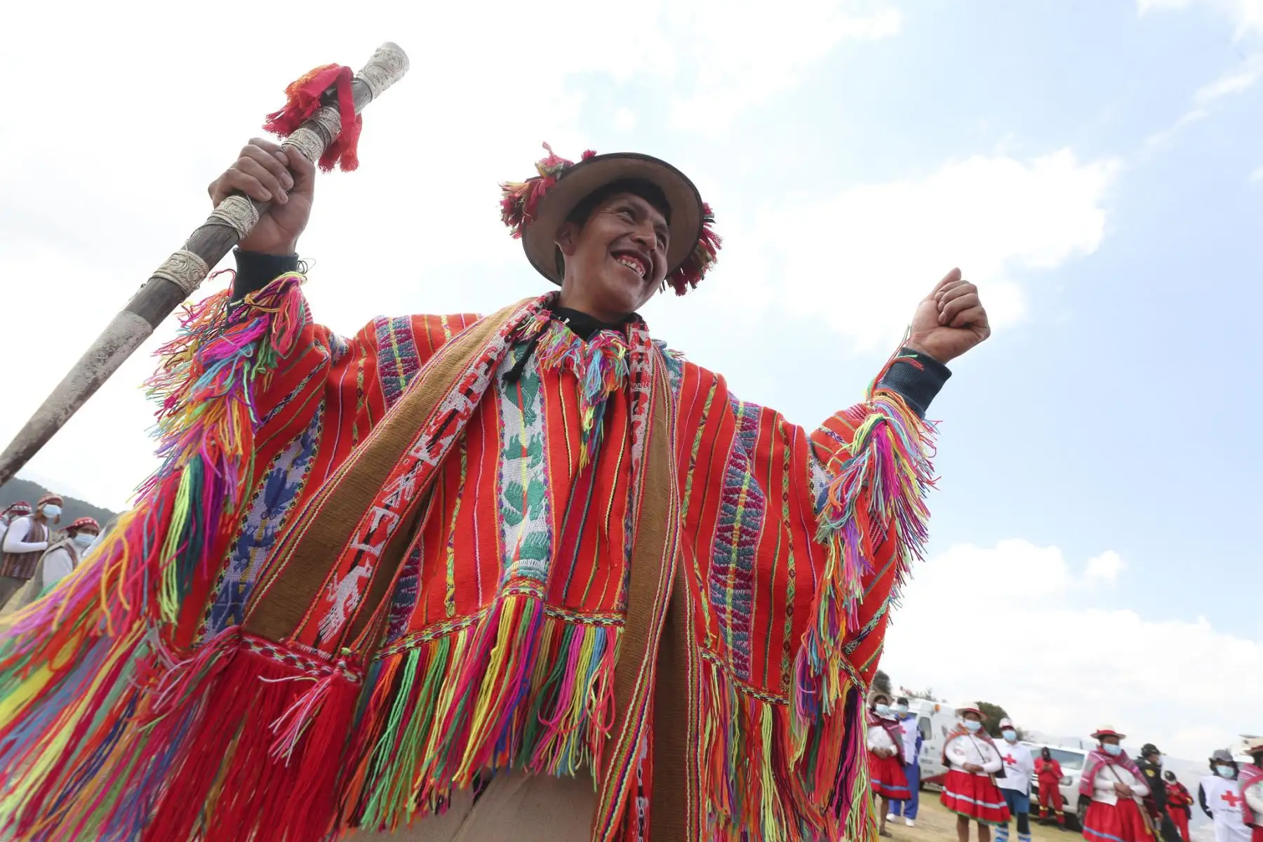 Lanzamiento de la II Reforma Agraria en la fortaleza de Sacsayhuamán, en el Cusco. Foto: ANDINA/PCM