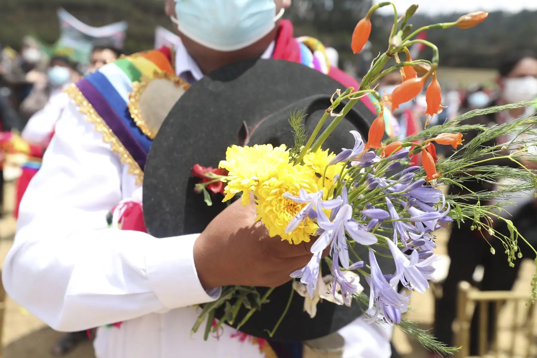 Lanzamiento de la II Reforma Agraria en la fortaleza de Sacsayhuamán, en el Cusco. Foto: ANDINA/PCM