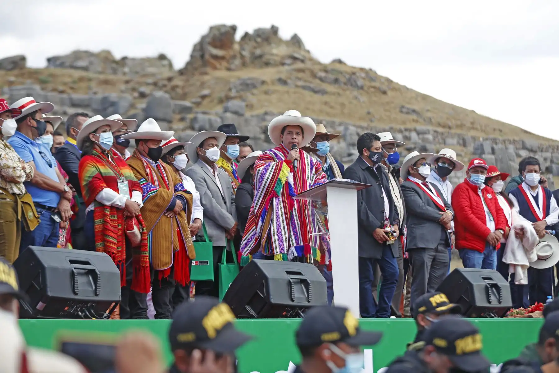 Presidente de la República, Pedro Castillo, participa del lanzamiento de la Segunda Reforma Agraria, en la región de Cusco. ANDINA/Prensa Presidencia