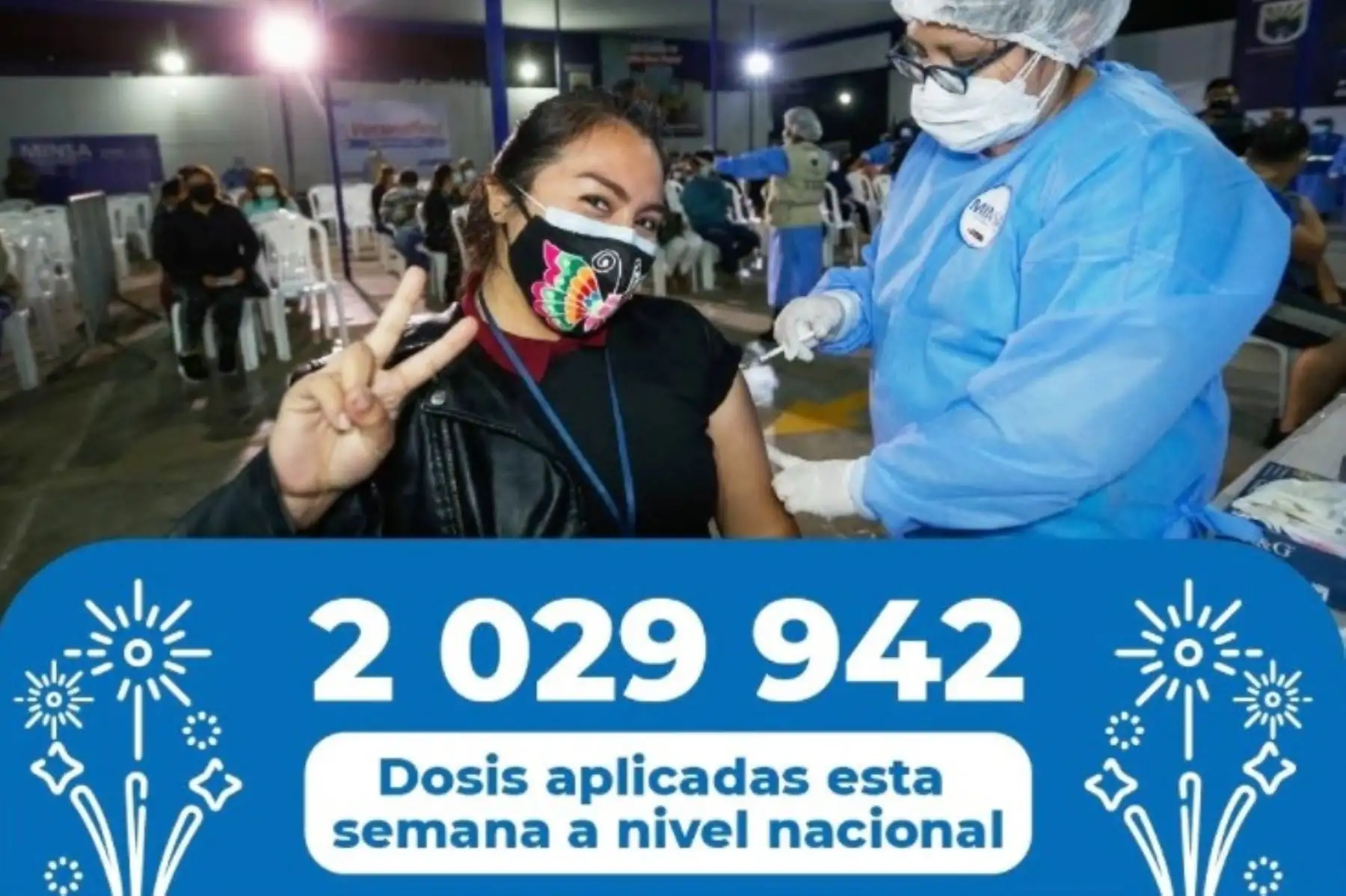 Covid-19: más de 2 millones de dosis de la vacuna se aplicaron la última semana. Foto: ANDINA/Difusión.