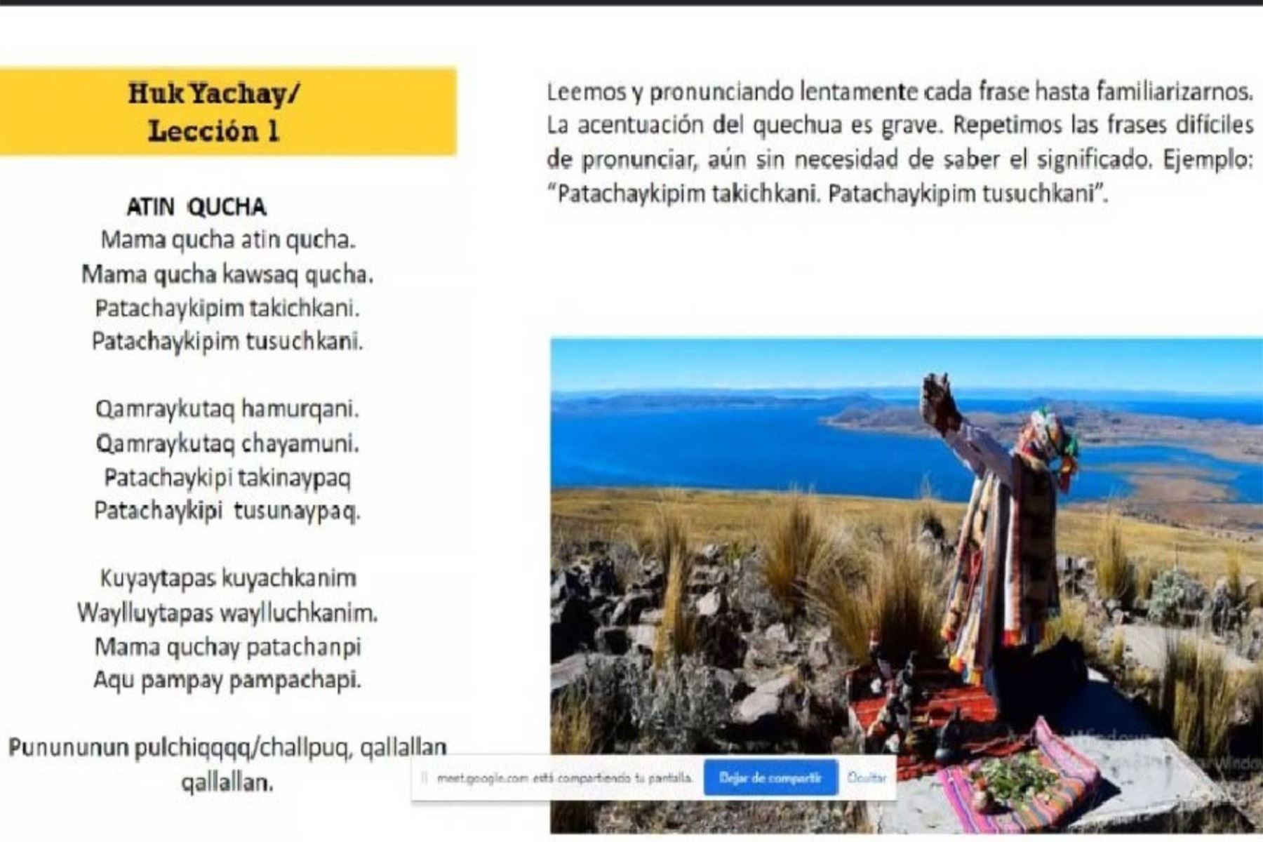 Poder Judicial capacita en idioma quechua a jueces y servidores de ese poder del Estado. ANDINA/Difusión