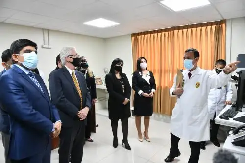 El titular del Interior realizó una visita de inspección a los laboratorios de Criminalística y la central de Emergencia de la región policial del primer puerto. Foto: ANDINA/Difusión