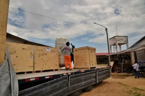 El Hospital Santa Rosa de Puerto Maldonado, región Madre de Dios, recibió la segunda planta de oxígeno para enfrentar la tercera ola del covid-19. Foto: ANDINA/Difusión