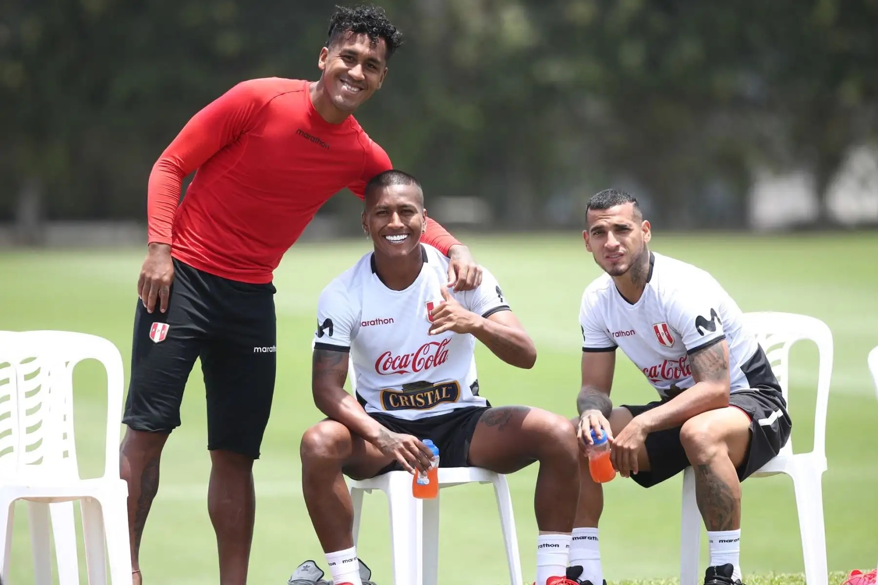 La Selección Peruana entrenó por primera vez con el grupo completo de 30 futbolistas con miras al encuentro ante Chile por las Clasificatorias Sudamericanas. Foto: FPF