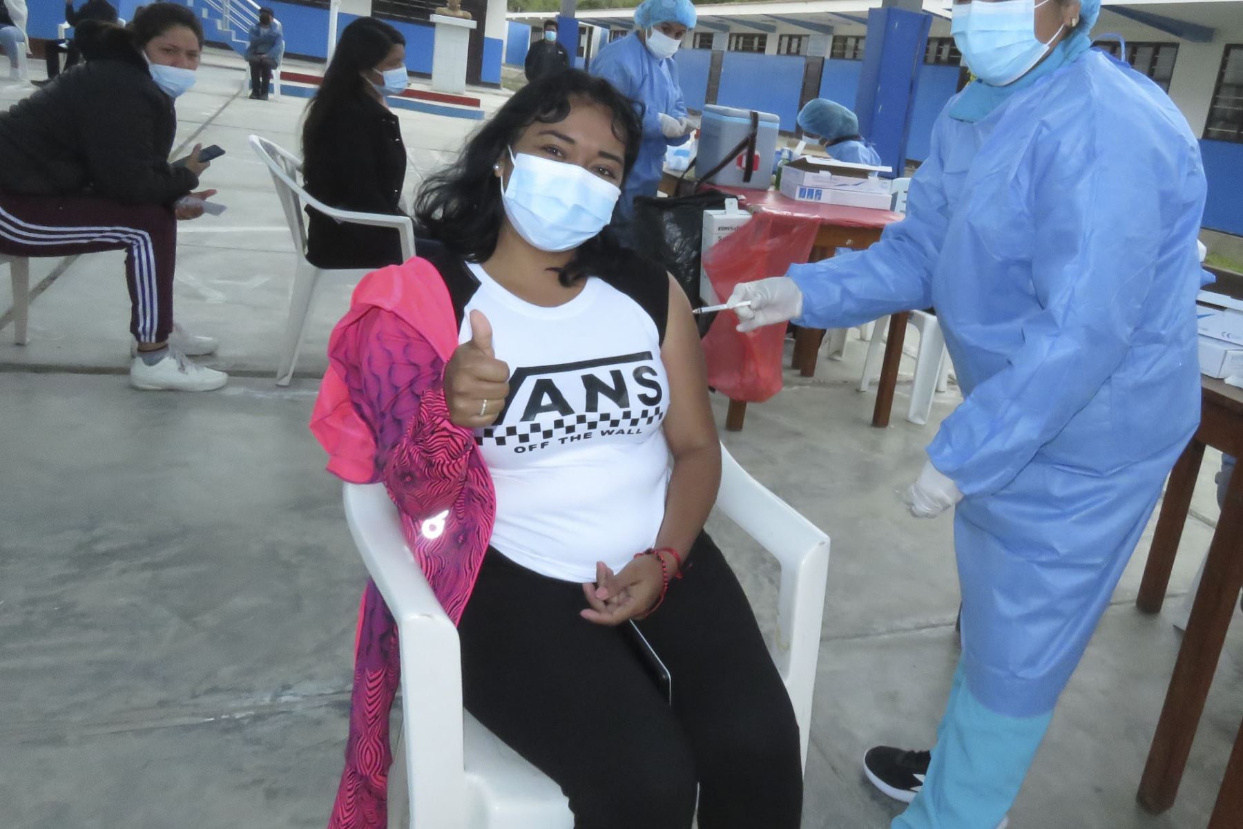 Avanza a pasos agigantados la inoculación contra el covid-19 en la región Áncash; la provincia de Huari, por ejemplo, ya reporta el 100 % de su población vacunada. Foto: ANDINA/Difusión